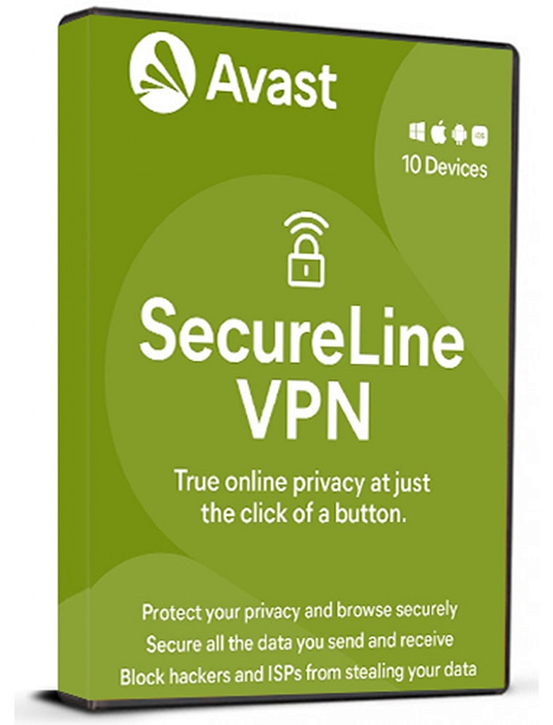 Avast SecureLine VPN (1 Year / 10 Devices License)