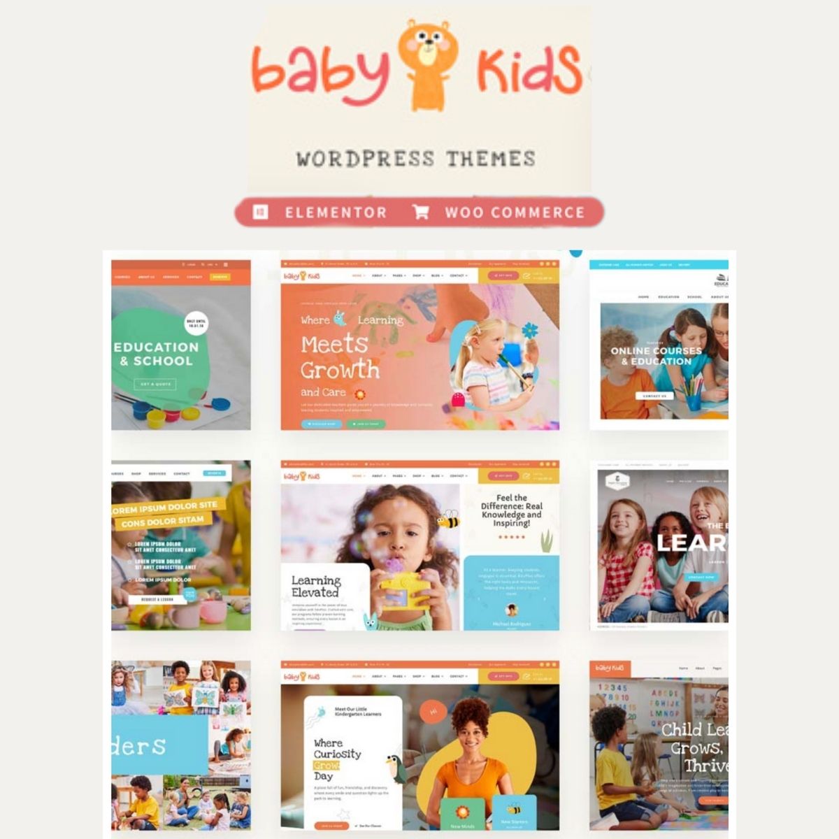 Baby Kids – Education Primary School Children WordPress