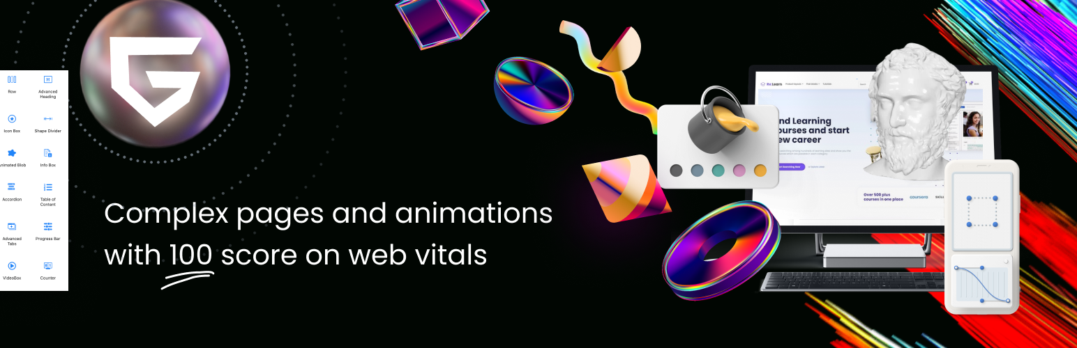 GreenShift – Animation and Page Builder Blocks