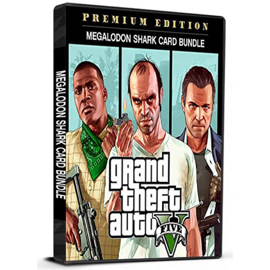 GTA V Premium Online Edition & Megalodon Shark Card Bundle C