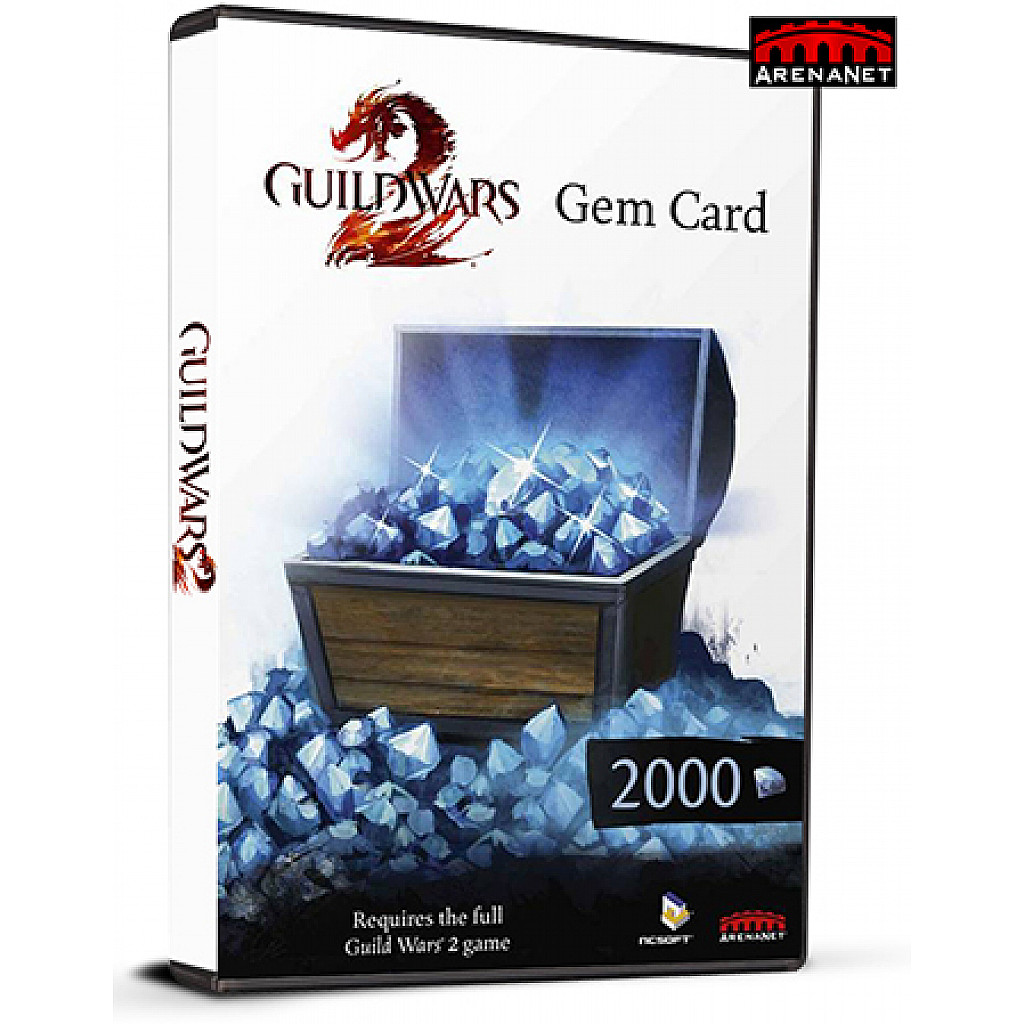 Guild Wars 2 2000 Gems Card