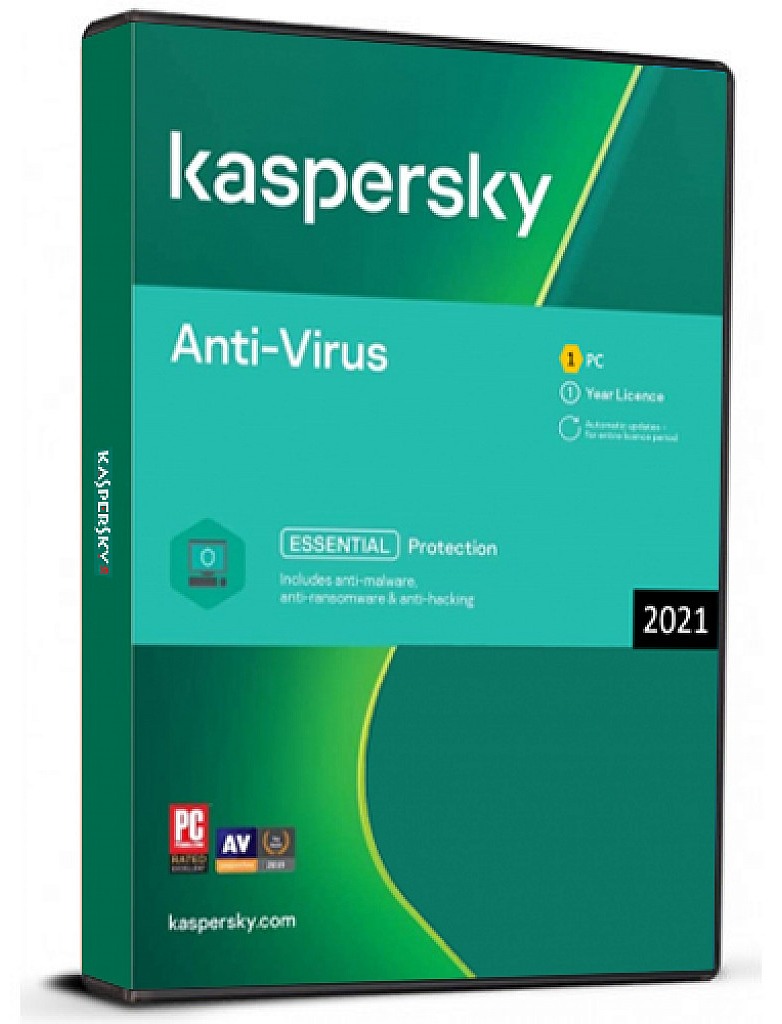 Kaspersky Anti-Virus 2021 (1 Year / 1 Device License)