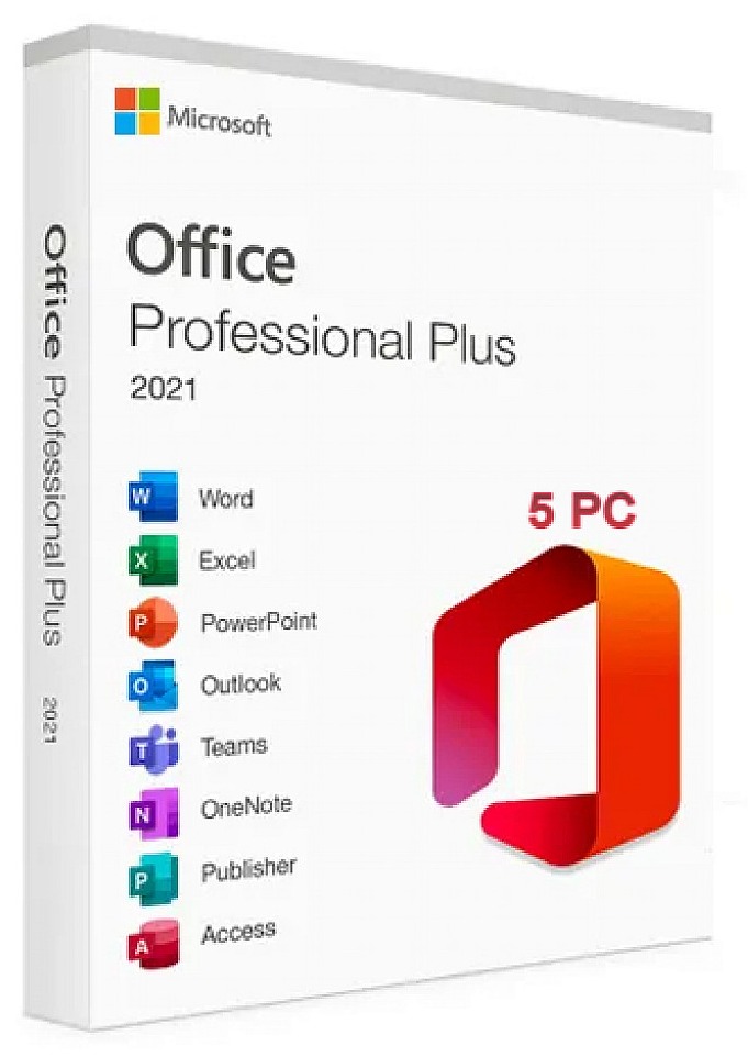 Microsoft Office 2021 Pro Plus (5 PC)