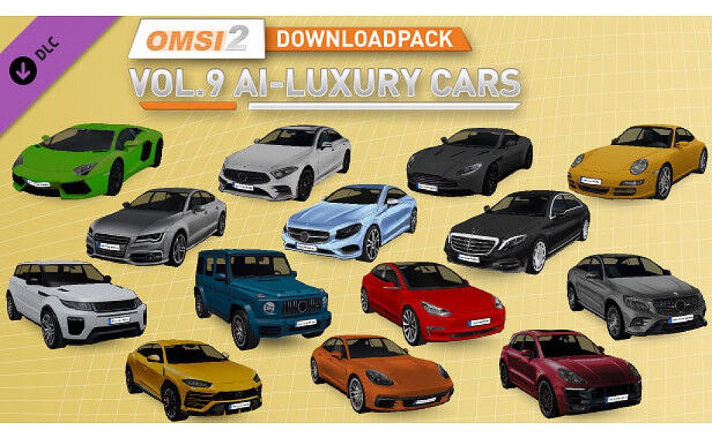 OMSI 2 Add-on Downloadpack Vol. 9 – KI-Luxusautos