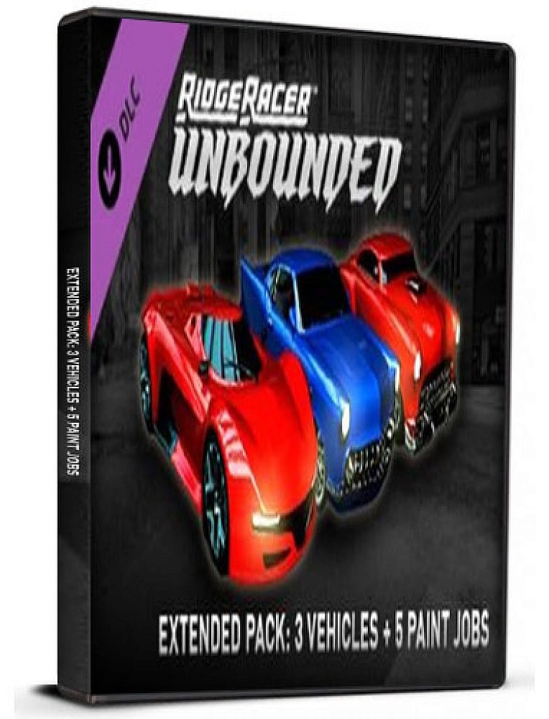 Ridge Racer Unbounded Extended Pack – 3 Vehicles + 5 Paint Jobs