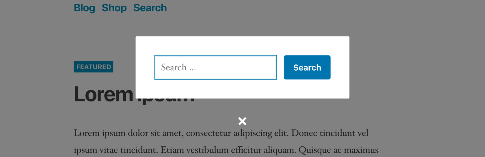 SearchWP Modal Search Form